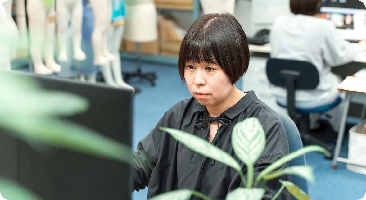 グラフィッカーの仕事風景